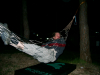 David Jennions (Pythonist) Climbing  Gallery: CIMG7194 Tom in hammock.JPG